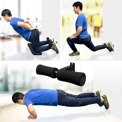 Wall Mounted Nordic Hamstring Curl - LAT Pulldown Machines and Sit Up Exercises -Versatile Workout Tool for Nordic Curls Spanish Squats Core Twists,Enhance Your Core Strength and Leg Curls