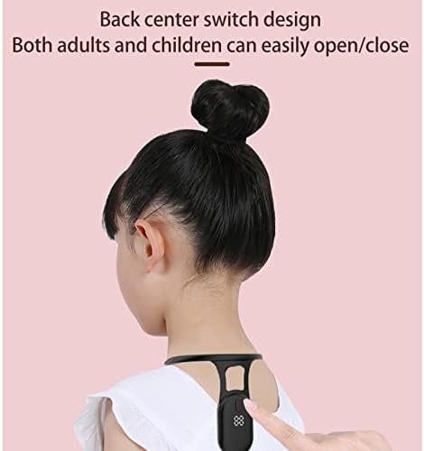 BestAlice Smart Posture Corrector and Trainer, Hanging Back Posture Correction, Intelligent Posture Trainer Check Posture in Real Time, Hunchback Posture Corrector Universal for Men fnd Women, Black