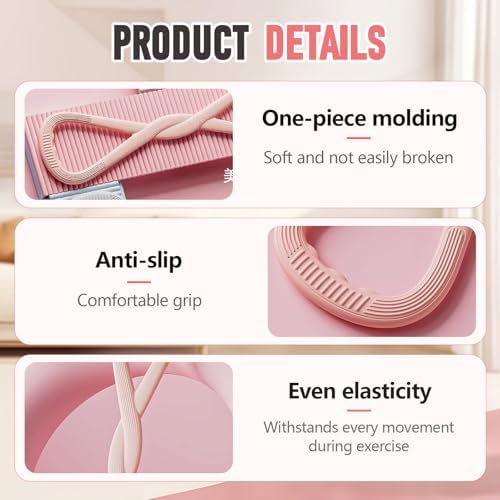 Figure 8 Fitness Resistance Band, 2025 New Elastic Bands for Working Out, Rubber Exercise Bands with Handles for Arm,Back Training, Exercise Equipment for Yoga, Pilates,Pilates