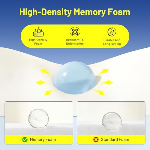 Car Pillow for Hyundai Palisade,Car Neck Pillow,Lumbar Support Pillow for Car,Memory Foam Pillow,Ergonomic Pillow,Adjustable and Washable,Car Essentials for Long Trips,Car Accessories,Ice Silk,1 Set