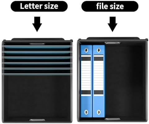 File Organizer Box with Lids, Collapsible File Folder Organizer