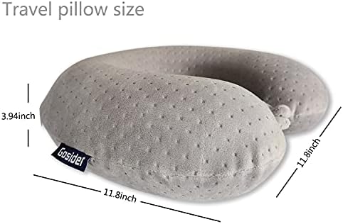 Memory Foam Travel Pillow, Comfortable Travel Neck Pillow U Shape, Support Neck and Head to Relieve Fatigue, Portable Neck Pillow Suitable for Planes, Trains, Self-Driving Cars
