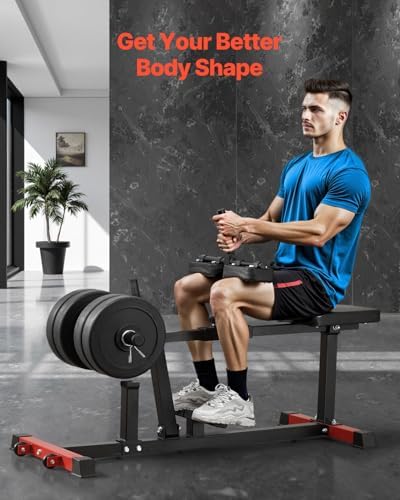 VEVOR Leg Press Machine, 700/550/440 LBS Capacity Lower Body Special Leg Machines, Adjustable Leg Strength Workout for High-Intensity Presses, Home Gym Workout Training Weight Equipment