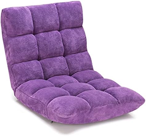 GIANTEX Floor Chairs for Adults, Floor Gaming Chair w/Back Support (Purple)