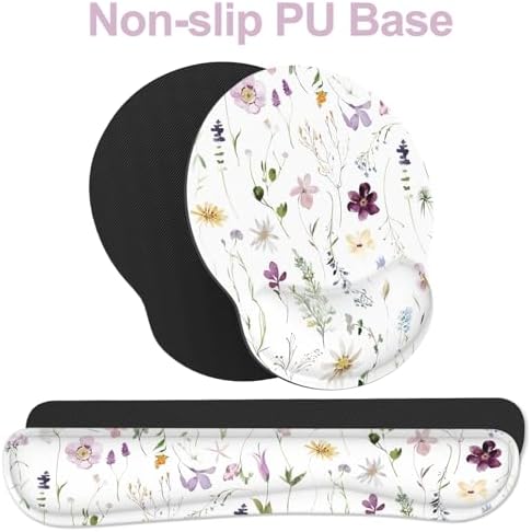 Ergonomic Mouse Pad with Wrist Rest and Keyboard Wrist Rest, Mousepad