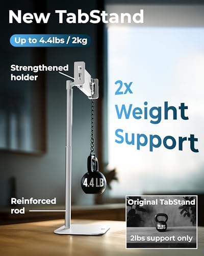 COOPER TabStand 20" Tall iPad Stand for Desk, Portable Monitor Stand Holder