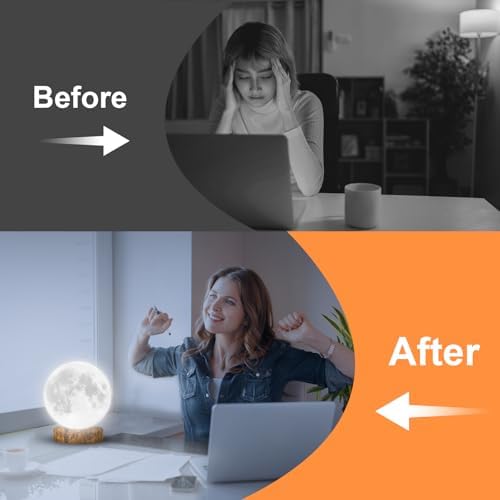 Light Therapy Lamp,10000 Lux Sun Lamp with 3 Color Temperatures,Stepless Brightness,Timer & Memory Function,Happy Sunlight Lamp,Full Spectrum Light for Home and Office-Rustic Brown