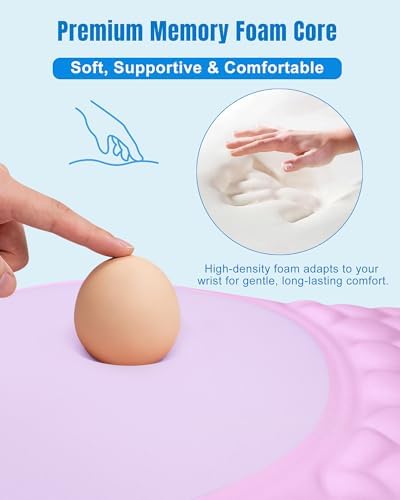 Ergonomic Mouse Pad with Sloped Memory Foam Wrist Rest