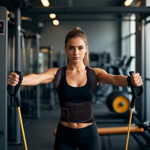 Posture Corrector for Women and Men - Back Brace for Posture, Adjustable Back Support Straightener Shoulder Posture Support for Pain Relief, Body Correction, Medium