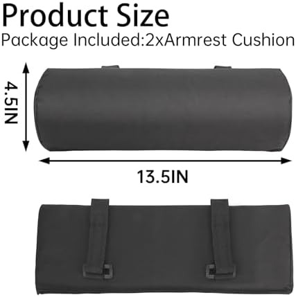 2 Pcs Office Chair Arm Pads, Wheelchair Desk Computer Chair Armrest Pads for Comfortable Seating for Folding Chairs