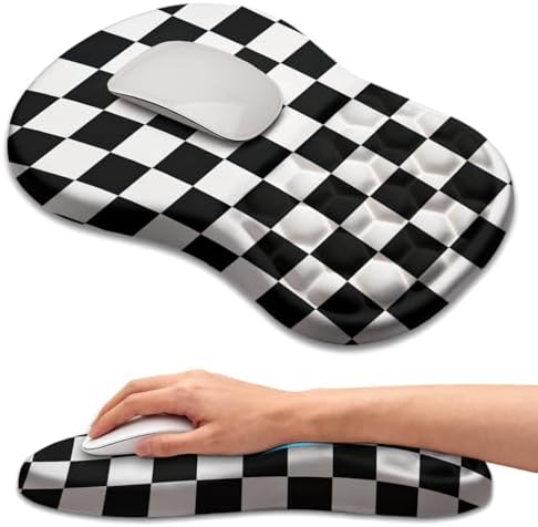 Ergonomic Mouse Pad with Wrist Rest, Memory Foam Wrist Support,Massage Bump