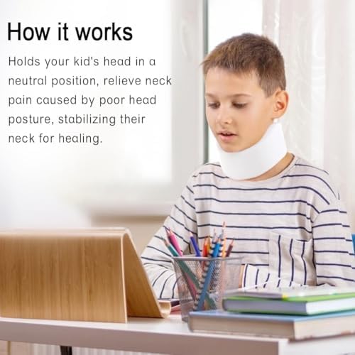 Kids Neck Brace for Whiplash & Torticollis, Soft Foam Collar Stabilize