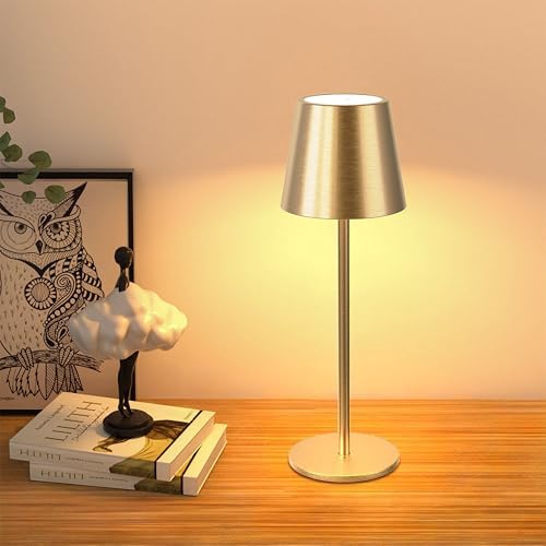 JACKYLED Cordless Table Lamps Rechargeable, 3 Height, 5000 Capacity