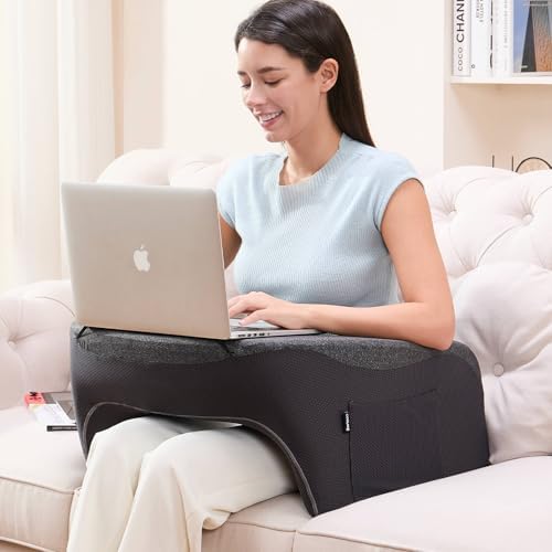 cooloo8 Reading Pillow with Armrests – Extra Large Lap Desk Pillow