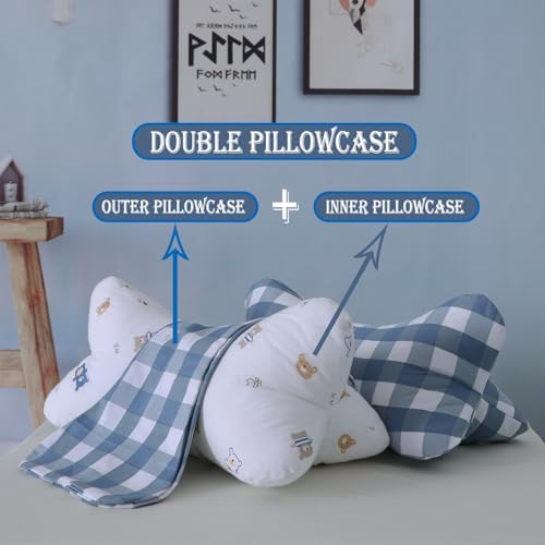 Neck & Cervical Pillows Dog Bone Shaped Travel Neck Pillows With Washable Removable Cover For Car Bus Truck Driving Comfort Head Rest Support Bone Pillows For Neck Chiropractic Pillow ( Size : E )
