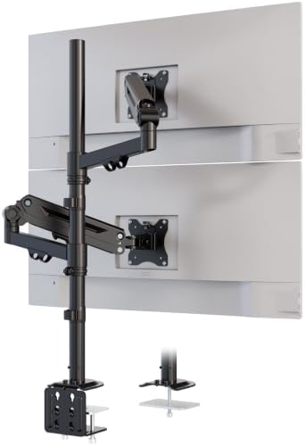 Stacked Monitor Mount for 17-40 Inch Screen, 26.4 lbs per Arm