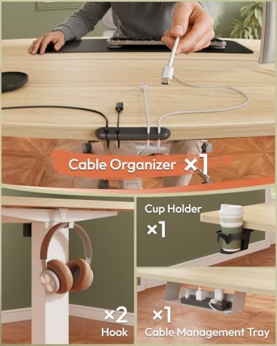 SANODESK 63x32'' Large Height Adjustable Ergonomic Electric Standing Desk