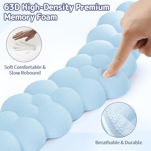 Sushret Cloud Wrist Rest for Keyboard and Mouse, Cloud Keyboard Wrist Rest
