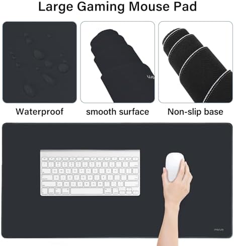 MOSISO Keyboard Mouse Pad Set, Large Gaming Mousepad&Keyboard Wrist Rest