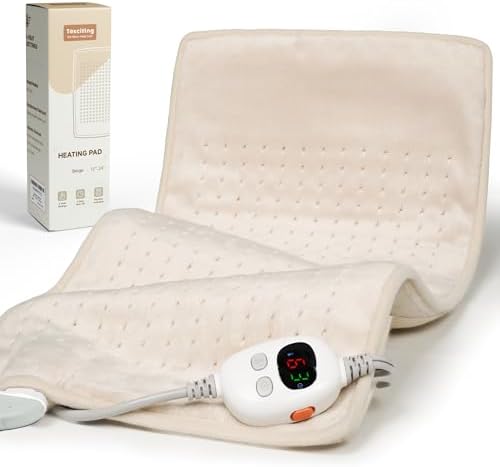 Texciting Heating pad for Back,Neck and Shoulders,Heat Pad Washable,12"x24"
