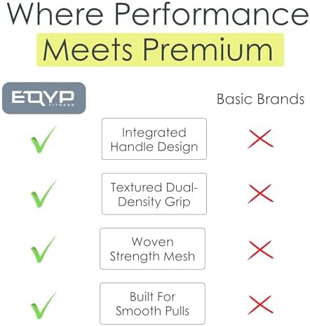 EQYP Power Tube Resistance Bands with Handles – Exercise Bands for Home Workouts