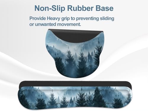 Ergonomic Mouse Pad with Wrist Rest and Keyboard Wrist Rest, Mousepad