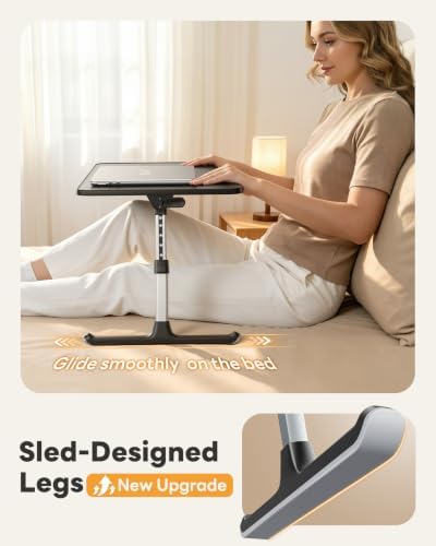 SAIJI Height & Angle Adjustable Lap Desk Laptop Stand for Bed