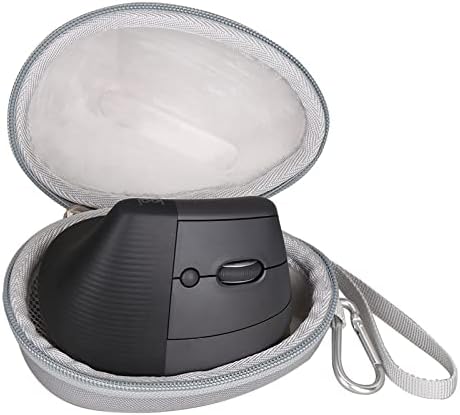 Mouse Case Fits for Logitech Lift Vertical Ergonomic Mouse, Travel Carrying Box for Logi Wireless Bluetooth Cordless Upright Mouse, Case Only (Grey)