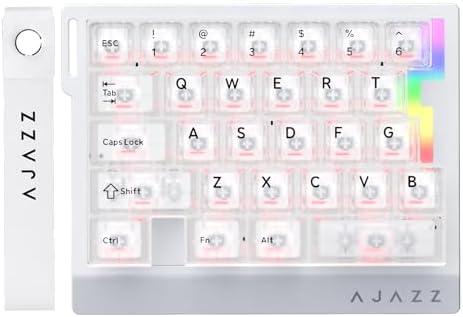 AJAZZ AK029 Magnetic Switch One Handed Gaming Keyboard, Hall Effect Rapid Trigger Mechanical Keypad with SOCD & DKS, 8KHz Polling Rate, 29 Keys Mini Ergonomic Gaming Keyboard for FPS Gamers, PC