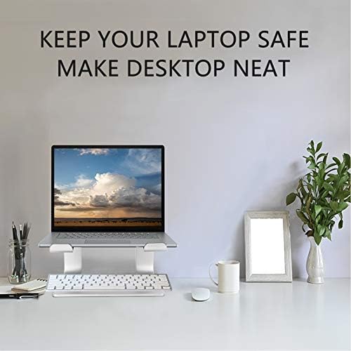 Urmust Laptop Stand for Desk, Silver, Up to 15.6" Laptop