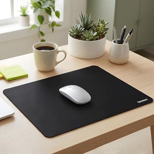 Senetem 4-Pack Mouse Pad, Smooth Gaming Mousepad, Non-Slip Black