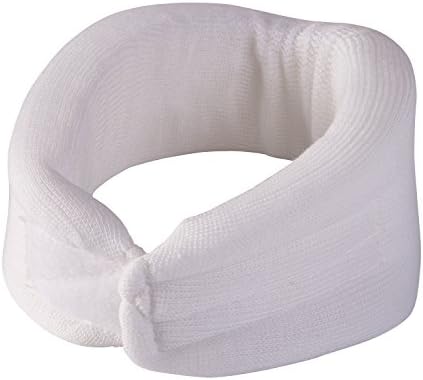 DMI Foam Cervical Collar Comfort Neck Support, Medium, 3-Inch Width, White (Pack of 2)