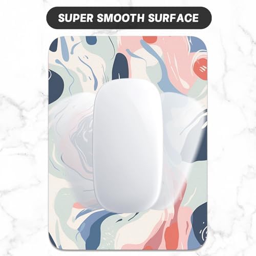 Small Mouse Pad, Mini Mouse Pad 6 x 8 Inch, Thick Rubber Waterproof Mouse Mat, Cute Mousepad for Women Men Wireless Mouse Laptops Home Office, Patterns of Rivers