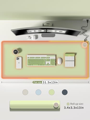 PAIDU Heated Mouse Pad Hand Warmers, Electric Warm Office Desk Mat