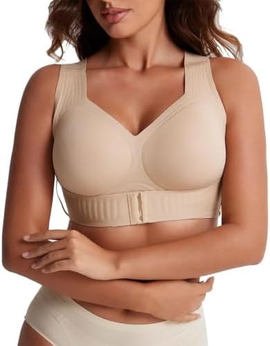Posture Corrector Bras Women Wireless Wide Strap Back Support Bra