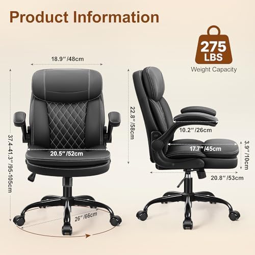 Office Desk Chair, Ergonomic Computer Chair with Unique Dual-Layer Support