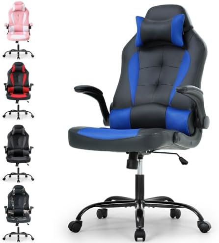 Meet perfect Ergonomic Gaming Chair with Lumbar Support, Blue