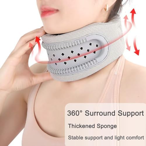Neck Brace Support Cervical Collar(Light Gray)