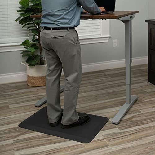 NewLife by GelPro Professional Grade Anti-Fatigue Kitchen & Office Comfort Bio-Foam Mat with Non-Slip Bottom for Health & Wellness, 20x32, Midnight