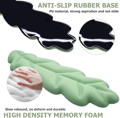Ergonomic Keyboard Wrist Rest, Leaf Shape Wrist Rest for Computer Keyboard