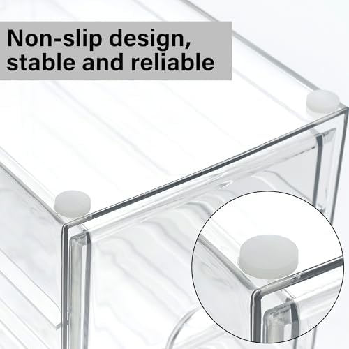 Prsildan Hair Accessories Organizer Acrylic Drawer with 10 Drawers