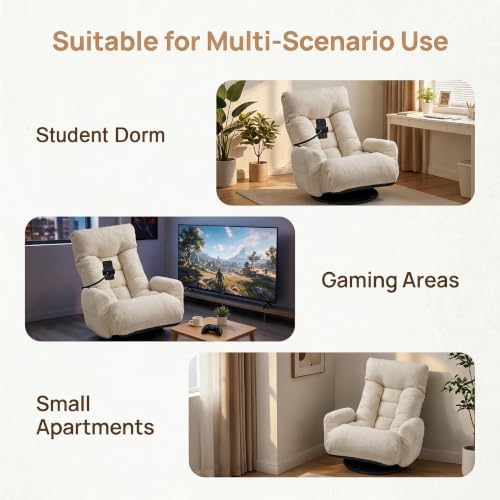Cozy Gaming Chair Floor Sofa, Beige
