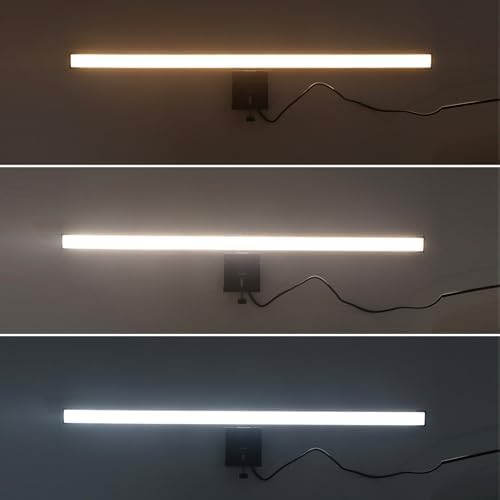 Computer Screen Light Bar, Dimmable Task Lamp, Anti Glare Eye Caring, USB Powered Reading Light, with Touch Switch, for Home Office Desk, Adjustable Aluminum Clamp