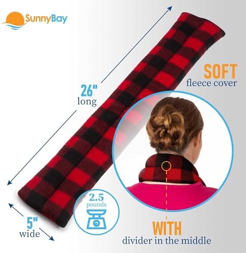SunnyBay Lavender Heating Pad, Neck and Shoulder Wrap, 26x5 inch
