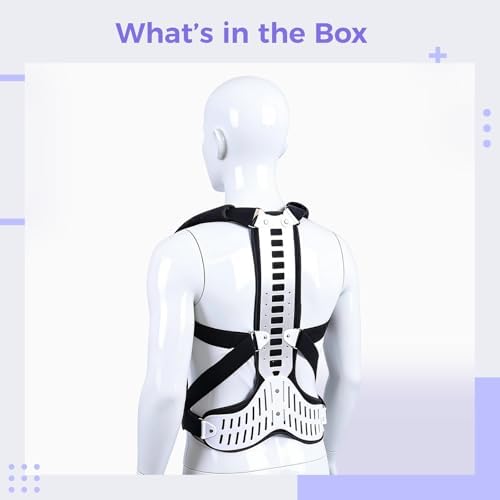 Posture Corrector Back Support for Adults, Prevent Slouching, Kyphosis, Hunched Back Brace with Spine Support, Adjustable, Breathable