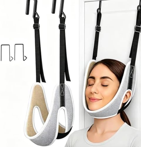 Upgraded Over Door Neck Traction Device, Neck Traction Harness