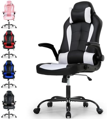 Meet perfect Ergonomic Gaming Chair with Lumbar Support, White