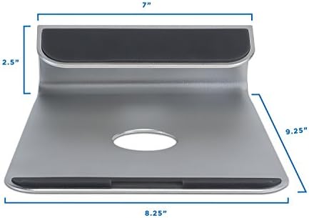 Mount-It! Tilted Laptop Riser for MacBook and iPad Pro - Ergonomic Laptop and Tablet Wedge - Notebook Cooling Stand for MacBook Pro, Chromebook, iPad Pro, Drawing Tablets with 11"-15" Screens