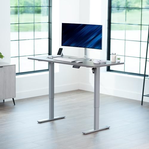 VIVO Dark Gray 60 x 30 in Standing Desk, DESK-KIT-1G6G-30