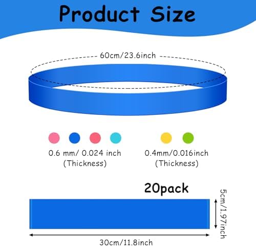 6 Pack Chair Bands for Kids with Fidgety Feet, ADHD Tools for Kids, ROOKEA Sensory Room Must Haves for Adhd Kids Fidget Chair Bands Autism Classroom Must Haves ADHD Tools for Classroom Home Chairs